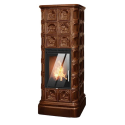 Kachlová kamna ABX Kaledonie exklusive XL ,,FOREST,, Hnědá